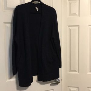 GAP Cotton/Wool Blend Navy/Black Cardigan M